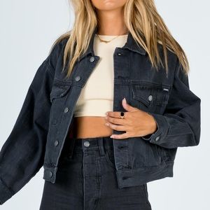 Princess Polly Thrills Faded Denim Jacket
